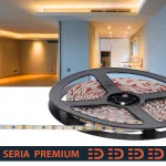 Taśma LED PL Premium Slim 4mm | Ciepła biała 3000K | 12V | 120 LED/m | 1000lm/m | SMD2835 | Rolka5m | 5 lat gwarancji