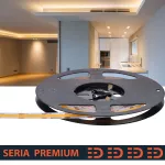 Taśma LED Premium IP67 Nano powłoka | CRI90 | Ciepła biała 3000K | 12V | 320 LED/m | 700lm/m | COB | Rolka 5m | wodoodporna | 3 lata gwarancji