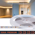 Taśma LED PL Premium CRI90 | Ciepła biała 2700K | 12V | 60 LED/m | 500lm/m | SMD2835 | Rolka 5m | 5 lat gwarancji