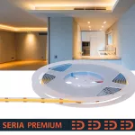 Taśma LED Premium | Ciepła biała 2700K | 12V | 320 LED/m | 700lm/m | COB | Rolka 5m | 3 lat gwarancji