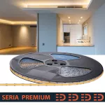Taśma LED 12V | COB | 480led | biała ciepła 3000K |  950lm |  Ra90 | Rolka  50m