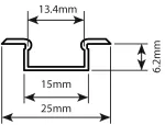 Profil led Basic Plus 2m biały z osłoną   mleczną MLF