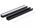 Profil led PCV Fuga 16x11 2m czarny ML