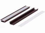 Profil led PCV Fuga Slim 16x7 3m brązowy ML