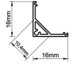 Profil led Corner C 3m anodowany          z osłoną mleczną ML