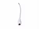 Gniazdo DC 5.5x2.1 przewód biały 15cm 22awg