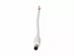 Wtyk DC 5.5x2.1 przewód biały 15cm 22awg