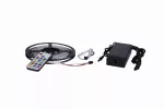 Zestaw LED RGB Magic 36W 150LED | Pilot 14-key RF | IP63 | Blister Szczelny zestaw z 5-metrową taśmą LED Magic RGB i sterowaniem RF. Idealny do kuchni, łazienki i tarasów. Dynamiczne przejścia kolorów i animacje świetlne. 