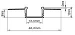 Profil led Standard Plus GK 2m anodowany