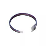 Złączka do taśmy led SMD/RGB kolor 10mm   taśma-przewód 15cm