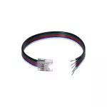 Złączka do taśmy led SMD/RGB+W kolor      10mm taśma-przewód 15cm