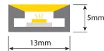 Koszulka silikonowa do taśm LED PRO BASIC 10mm TR
