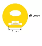 Koszulka silikonowa do taśm LED PRO OVAL 20mm ML