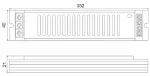 Zasilacz led slim  12V 200W IP20 KAISEN