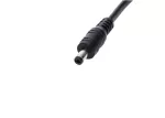 Wtyk DC 5.5x2.1 5A przewód czarny 15cm    18awg