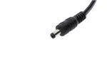 Wtyk DC 5.5x2.1 5A przewód czarny 150cm   18awg