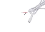 Gniazdo DC 5.5x2.1 3A przewód biały       150cm 22awg