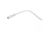 Gniazdo DC 5.5x2.1 3A przewód biały 15cm  22awg
