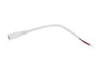 Gniazdo DC 5.5x2.1 3A przewód biały 15cm  22awg