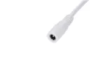 Gniazdo DC 5.5x2.1 3A przewód biały 15cm  22awg