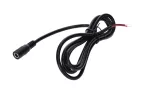 Gniazdo DC 5.5x2.1 3A przewód czarny      150cm 22awg