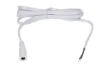 Gniazdo DC 5.5x2.1 5A przewód biały       150cm 18awg