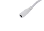 Gniazdo DC 5.5x2.1 5A przewód biały       150cm 18awg