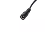 Gniazdo DC 5.5x2.1 5A przewód czarny      15cm 18awg