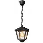 Oprawa ogrodowa wisząca SICAR/ROBY CLEAR Fumagalli E27 wys.700 mm, szer.200 mm IP55 230V czarny / tworzywo sztuczne