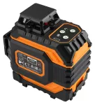 Laser 3D, 12 linii, zielony, walizka, tarcza celownicza, magnetyczny uchwyt, ładowarka