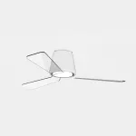 Fan Garbí ø1320mm White Transparent LED 1400 3000K ON-OFF