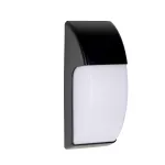 Surface-mounted wall light IP65 Area E27 Max. 15W Black