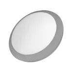Surface-mounted ceiling light IP65 Ford Round E27 Max. 15W Grey