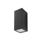 Surface-mounted wall light IP44 Cube Small GU10 2 x Max. 8W Black