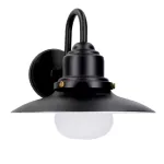 Surface-mounted wall light IP44 Avenue E27 Max. 15W Black
