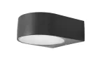 Surface-mounted wall light IP44 Mayor E27 Max. 15W Urban grey