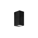 Surface-mounted wall light IP44 Kubo Double Emission GU10 2 x Max. 8W Black