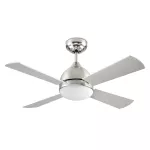 Fan Borneo ø1066mm Satin nickel White E27