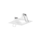 Structure Mix Square Fixed 81mm Aluminium White IP20