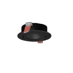 Recessed ceiling lights Sicro Ø83mm Adjustable GU10 Max. 8W Black IN IP20 / OUT IP23