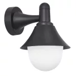 Surface-mounted wall light IP44 Alan Conic E27 Max. 15W Black