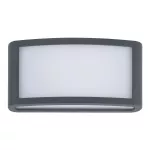 Surface-mounted wall light IP54 Zenitha Diffuser LED 12W 3000K ON-OFF Black 1300