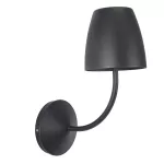 Surface-mounted wall light IP54 Eclipta I LED 10W 3000K ON-OFF Black 1190
