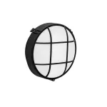 Surface-mounted ceiling light IP44 Fond Round E27 Max. 15W Black