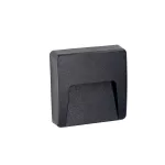 Surface-mounted wall light IP65 Kairo Opaque Square LED 2.9W SW 2700-3200-4000K ON-OFF Black 343
