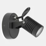 Surface-mounted wall light IP65 Vista LED 4.9W 3000K ON-OFF Black 525