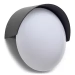 Surface-mounted wall light IP54 Auro LED 6.2W 3000K ON-OFF Black 827