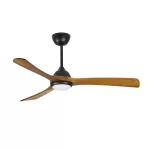 Fan Bosc ø1220mm Black Light wood LED 2875 SW 3000-4000-5000K ON-OFF