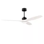 Fan Stem Evo ø1320mm Black with white blades White LED 2875 SW 3000-4000-5000K ON-OFF