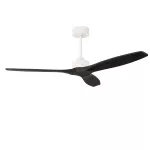 Fan Stem Evo ø1320mm White with black blades Black